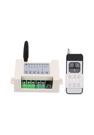 Ak-dl02c+ak-j027-3 1 İki Yollu Endüstriyel Kontrolörü, 433mhz 3 Tuşlu Kumanda, Ac85-250v, Motor/perde/aydınlatma Kontrolü 1 Kumanda Dahil