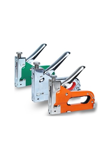 Tongxida Endüstriyel U Tipi Çivi Makinesi - Ahşap Dekorasyon, Tablo Çerçeveleri İçin El Manuel Vurucu - Turuncu, 3 Çeşit Çivi