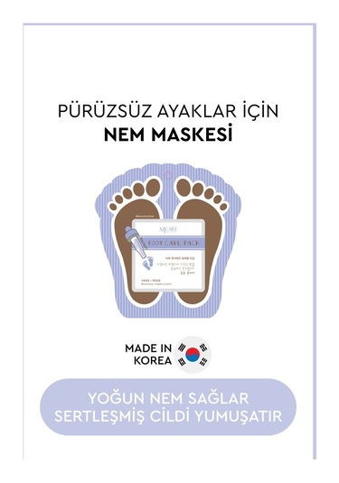 Mjcaare Premium - Yoğun Nemlendirici Ayak Bakım Peeling Maske Set