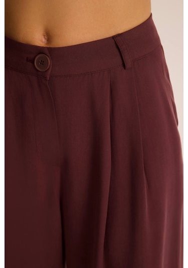 Mai Studios Co. Mirelka Bağlamalı Bordo Blazer Pantolon Takım Bordo