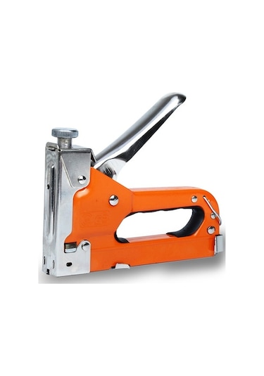 Tongxida Endüstriyel U Tipi Çivi Makinesi - Ahşap Dekorasyon, Tablo Çerçeveleri İçin El Manuel Vurucu - Turuncu, 3 Çeşit Çivi