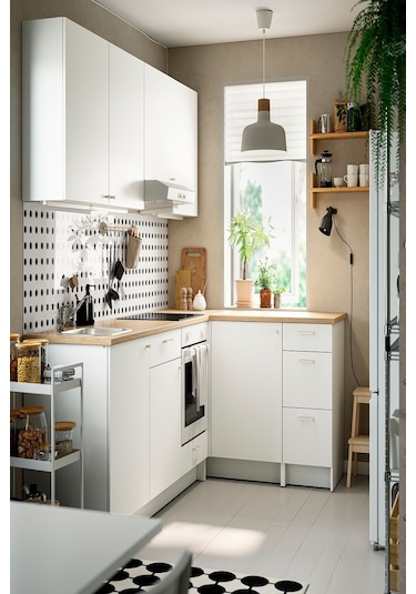 Ikea Beyaz Modern Mutfak Dolabı