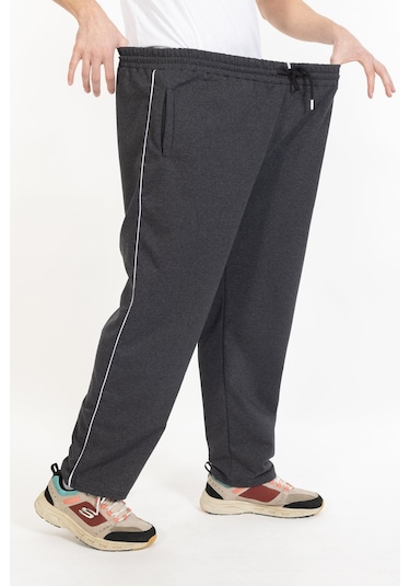 Büyük Beden Erkek Eşofman Altı Cepli Fermuarlı Blr-08- 1053