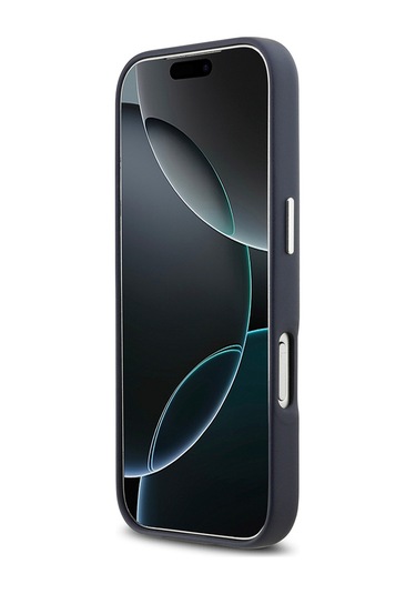 İphone 17 Pro Uyumlu Kılıf Bmw Lisanslı M-safeli Metal Logolu Tam Kaplama Deri Kapak Lacivert Lacivert