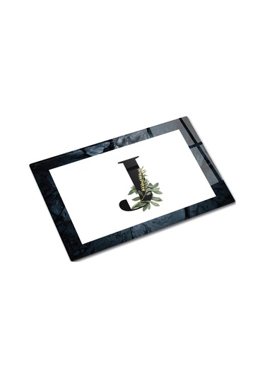 Decorita Cam Kesme Tahtası - Cam Kesme Tablası Harfli Tasarım  J  20 CM x 30 CM