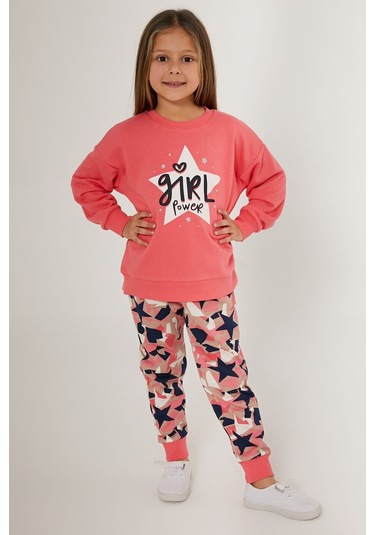 Rolypoly Girl Powers Pembe Kız Çocuk Eşofman Takımı Pembe