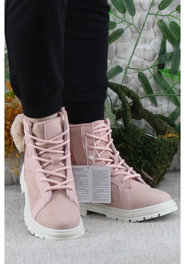 Fort Cool Luno Rahat Sıcak Astar Kaymaz Taban Kız Çocuk Bot Pudra