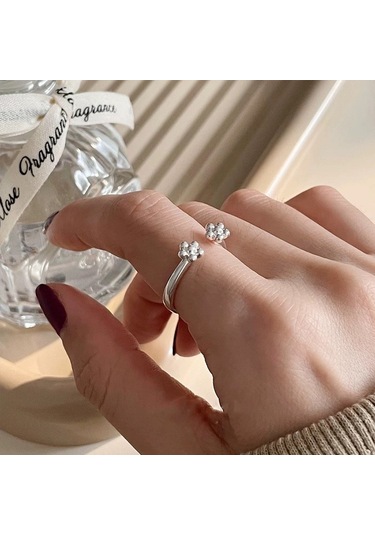 Kadınlar İçin Özel Olarak Tasarlanmış Benzersiz Düz Bantlı Yüzük No.82 Çok Renkli