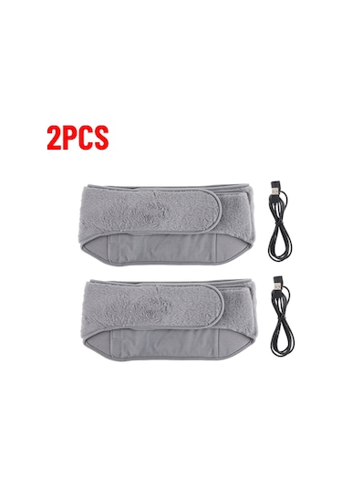 1-5 Adet 3 Seviyeli Elektrikli Isıtma Yastığı Soğuk Geçirmez Rahim Kemeri Soğuk Gray 2pcs