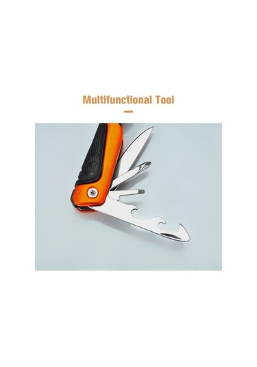 Novahub Taşınmaz Çelik Multi-tool Katlanır Bıçak Tornavida Şişe Açıcı Kamp Balıkçılık Kamp Ve Dağ Yürüyüşü İçin Turuncu Turuncu