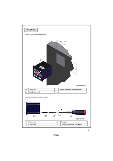 Vrt600 Zorunlu Havalandırma Sistemleri Sıcaklık Kontrol Ünitesi 6 Fan Çıkışlı Led & Fault Röleli