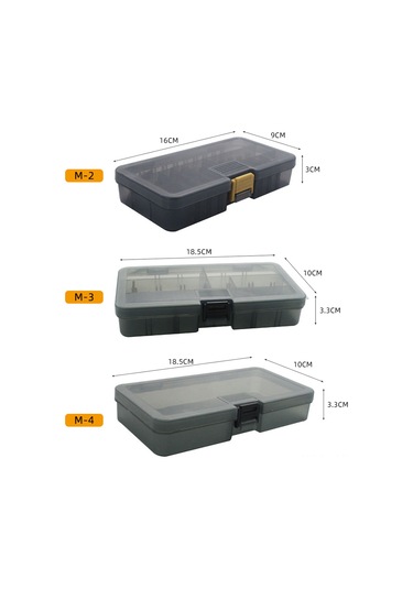 Jeehugo Gri M-3 Modeli Büyük Kapasiteli Olta Yem Kutusu - Tüm Olta Yemlerinizi Kolayca Saklayın