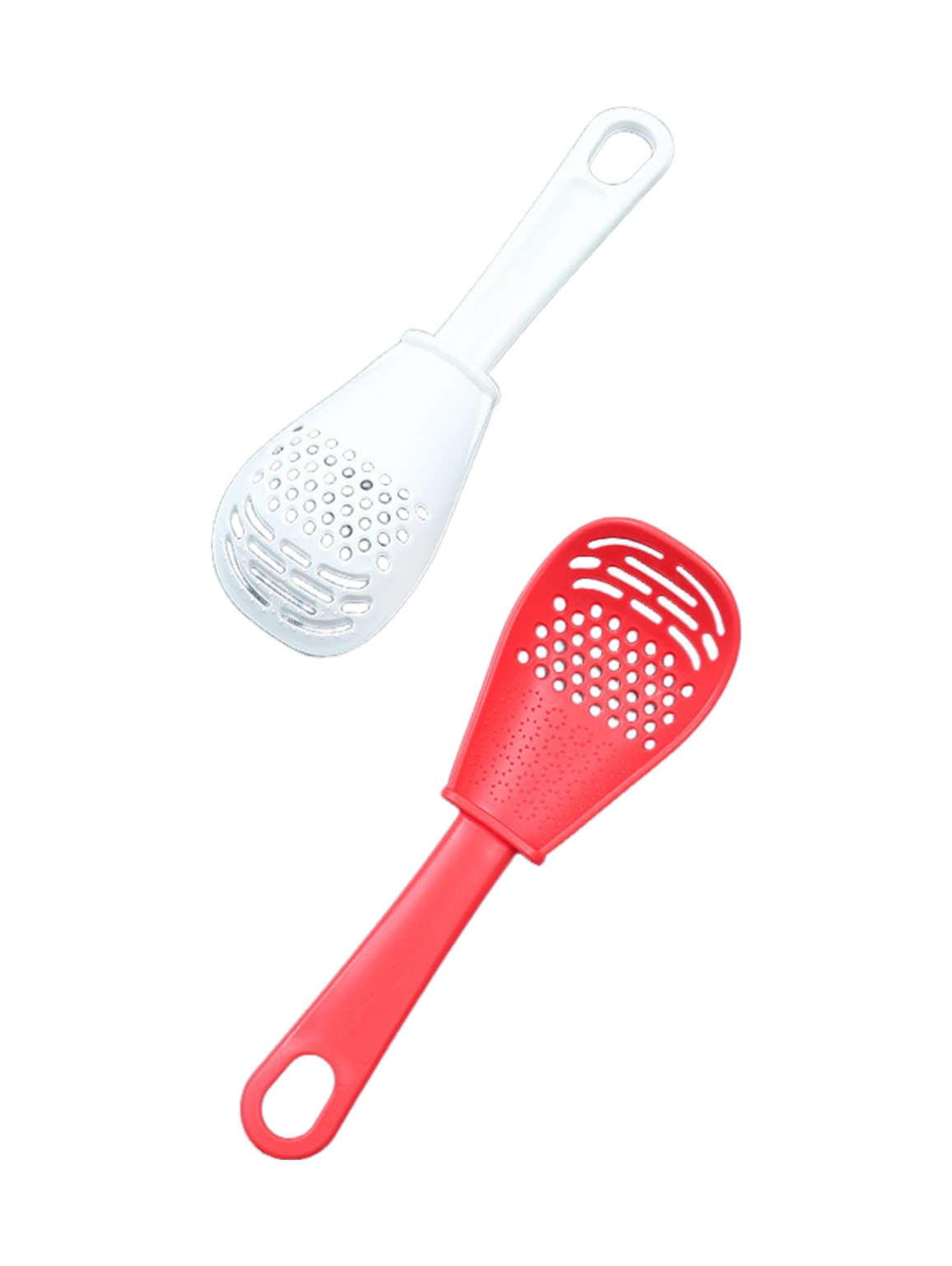 Yaleker 7 Fonksiyonlu Mutfak Çakası Seti: Yumurta Ayırıcı, Ezici, Süzgeç, Wisk, Rendeleyici, Spatula Ve Garlic Press - 2 Adet Kırmızı Ve Beyaz Beyaz - Kırmızı
