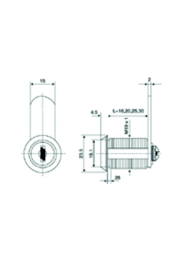 Canex Mandallı Çekmece Kilidi Nikel 10 Adet
