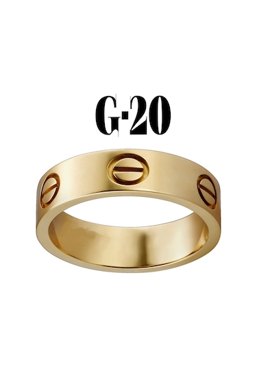 X-Lady Accessories Düz Yüzük Gold Renk 20  Numara Çok Renkli