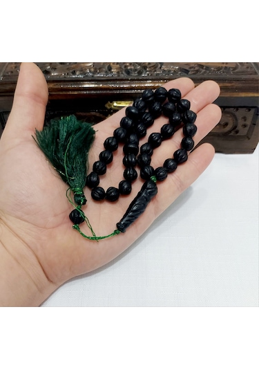 Soma Tesbih Miski Amber Balina Kusmuğu Küre Kesim Tesbih 10x10 27gr