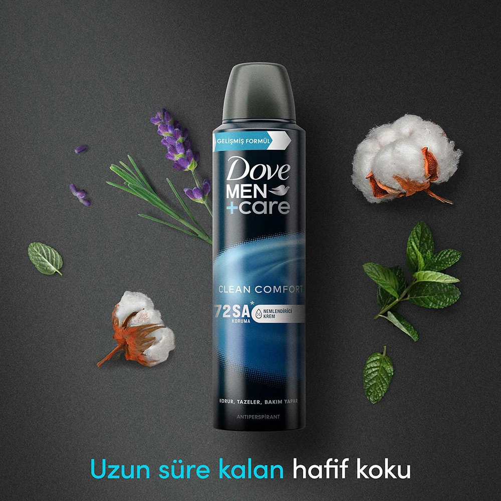 Dove Men Care Clean Comfort Deodorant 72 Saat Koruma 150 Ml X3