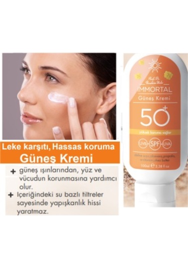 Fitoderman İmmortal Koyu Leke Karşıtı SPF 50 Yüz Güneş Kremi 100m