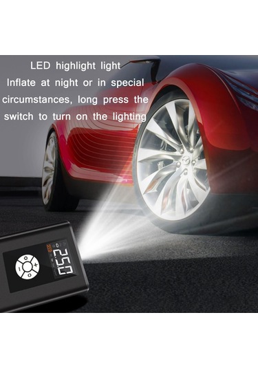 Jm-8804 Araba Yüksek Basınçlı Yüksek Güçlü Lastik Hava Kompresör & Hava Pompası Kablosuz Versiyon