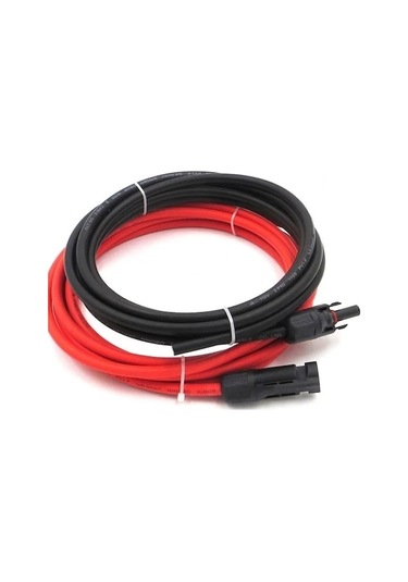 Dancemonkey Mc4 Soketli 10 M Siyah 10 M Kırmızı 4 Mm Solar Panel Kablosu Tu