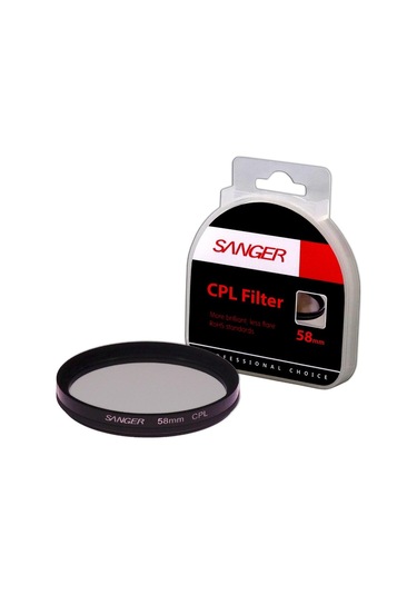 Sanger 58 MM CPL Polarize Filtre