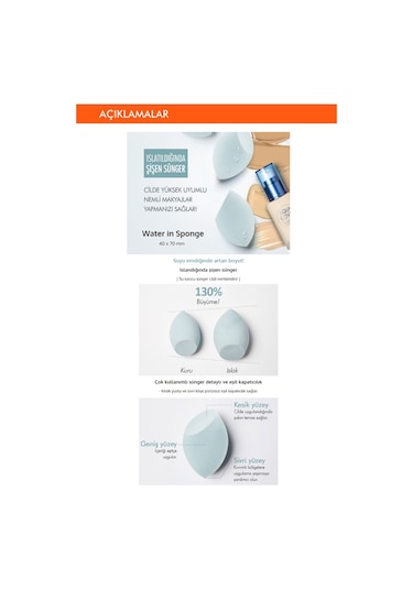 Missha Water In Sponge Islak Kullanılabilen Makyaj Süngeri