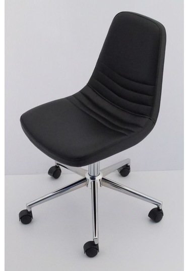 Parker Siyah Deri Ofis Çalışma Sandalyesi