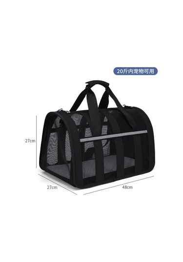 Kedi Nefes Alabilir Uzay Kabini El Çantası-c Siyah L