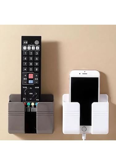 Çok Amaçlı Duvara Monte Telefon Şarj Ve Kumanda Standı - Fc924 Beyaz