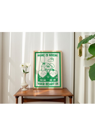 Minimalist Ev, Sevimli Ev Dekorasyonu Hediyesi, Yazdırılabilir Poster, Retro Estetik Baskılar