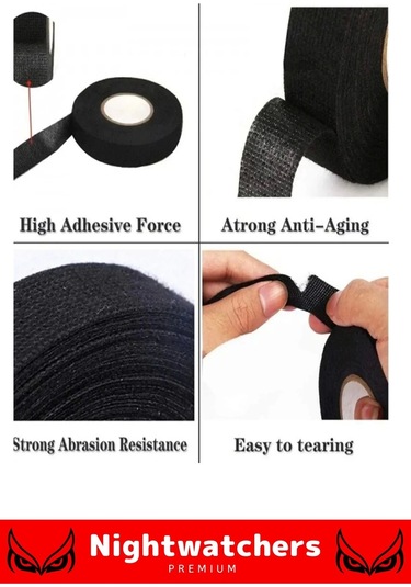 Deluxe Isıya Dayanıklı Aşınma Direnci Kalıntı Bırakmayan Alev Geciktirici 10mt Yalıtım Bant 10 Adet