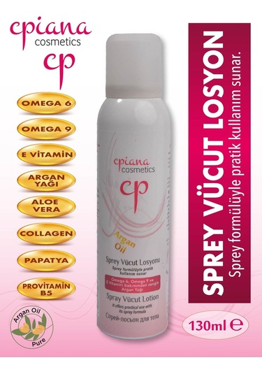 Cpiana Sprey Vücut Losyonu Argan Yağlı 130ml