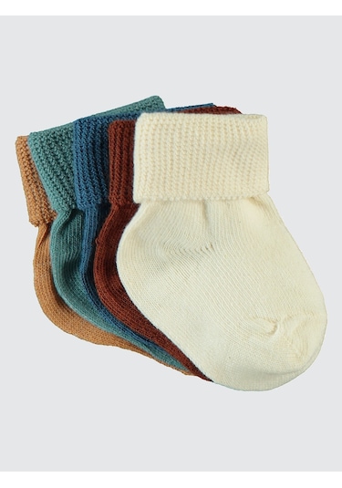 Civil Baby Bebek 5'li Çorap 6-12 Ay Mavi MAvi Mavi