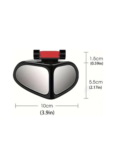 Elmpaly 2 Adet Araç Kör Nokta Aynası Siyah Sol Sağ 360 Derece Ayarlanabilir Geniş Açılı Cam Suv Kamyon