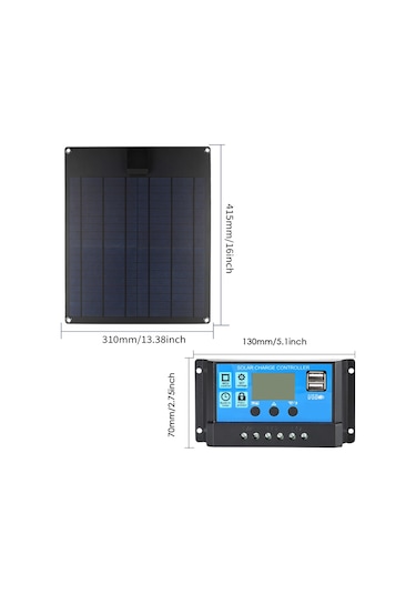 Mufunye Taşınabilir 300w Güneş Esnek Panel Kitleri 50a Kontrol Cihazı İle Polysilicon Güneş Paneli Ç