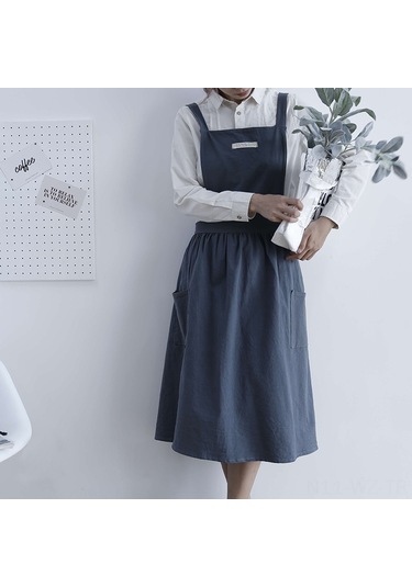 Wezone Ev Mutfağı Kafe Çanta Tipi Kumaş Apron, Dayanıklı Kumaş, Pratik Kullanım, Karbon Siyahı, Toptan Satış Diğer