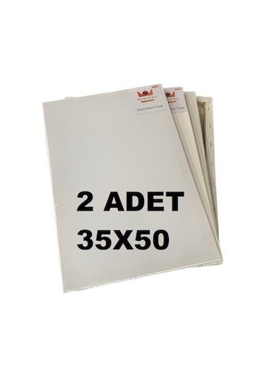 MorAnka Tuval 2'li 35*50 Çift Astarlı Arkadan Zımbalı Tuval