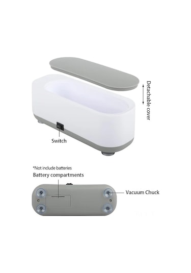 Neevoyu 300ml Ultrasonik Temizleyici, Çelik Tanklı, Güneş Gözlüğü, Saat, Mücevher Ve Diş Protezleri İçin Hızlı Leke Kaldırıcı