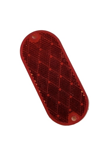 Kırmızı Vidalı & Yapıştırma  Oval Reflektör Made In Usa