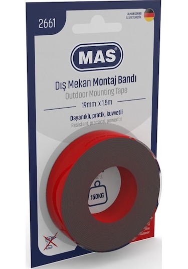 MAS MONTAJ BANDI DIŞ MEKAN GÜÇLÜ 19MM X 1,5M 2661