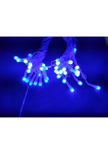 Mavi 10 Metre Led Işık 220volt Dekor Ledi - Yılbaşı Ağacı Ledi Mavi