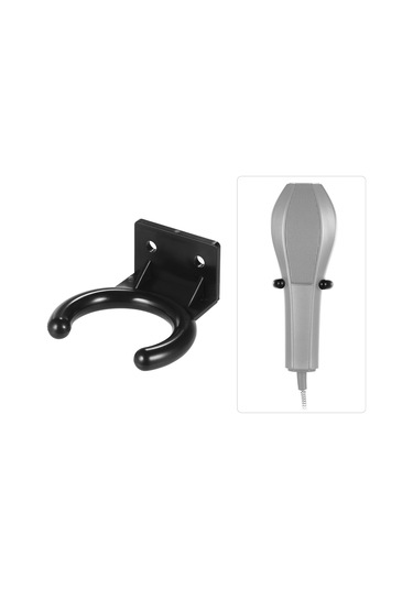 Reedark Kablosuz Mikrofon Duvara Monte Askısı - Siyah Plastik, 34mm İç Çap, 4mm Vidalı