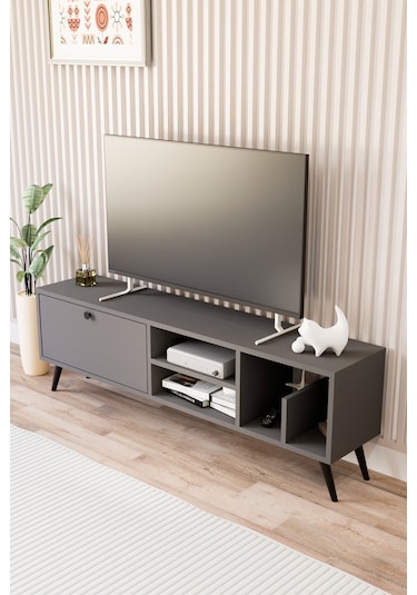 Lena Tv Sehpası, Tv Standı, Televizyon Ünitesi Antrasit