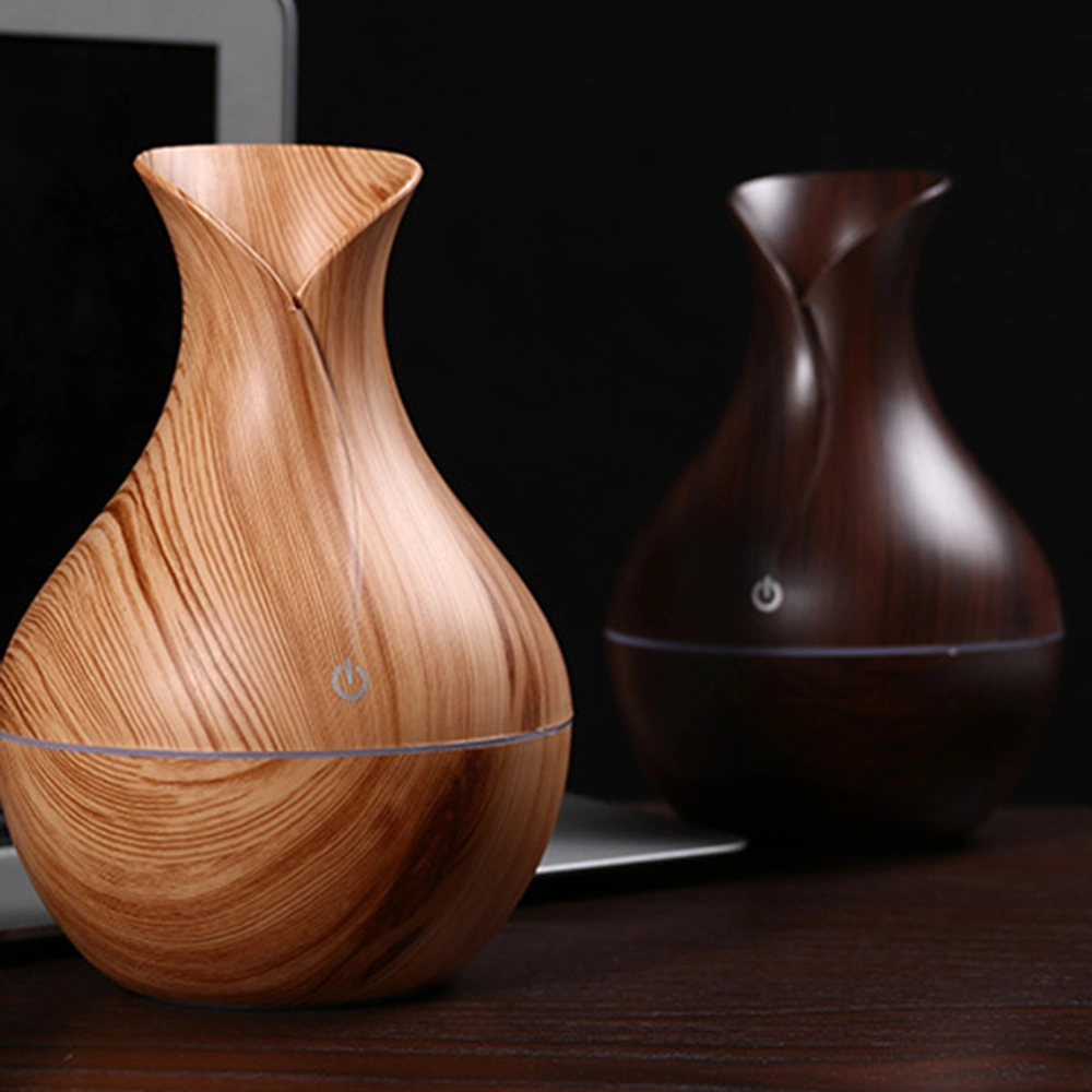 Youtek Ev İçin Sessiz Ultrasik Mikro Nemlendirici, Kumandalı Aromaterapi Makinesi, 130ml Su Kapasitesi, Aç-kullan Açık Ahşap Desenli