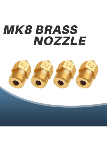 Leasetake 37 Adet 3d Yazıcı Nozulu Mk8 Nozulu 0.2, 0.3, 0.4, 0.5, 0.6, 0.8, 1.0mm Creality Cr-10 Ender 3 5 İçin Ekstruder Baskı Kafası