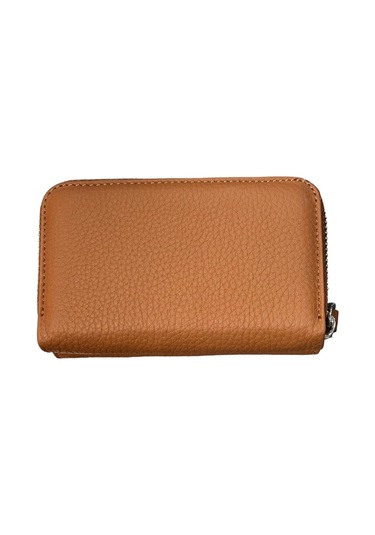 Monte Lui Unisex Hakiki Deri Cüzdan Camel
