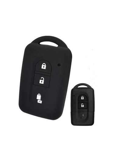 Singree Nissan 3 Tuşlu Anahtar Kılıfı Silikon Koruyucu - Yırtılmaya Dayanıklı, Kolay Kurulum, 10 Yıllık Ömür - Pathfinder, Qashqai, X-trail Vb. Uyumlu