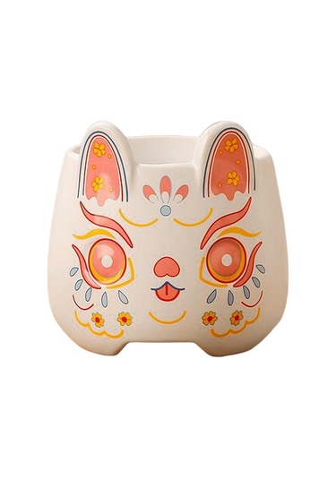 Suntek Tavşan Şekli Kahve Fincanları Süt Yoğurt Ofis Beyaz