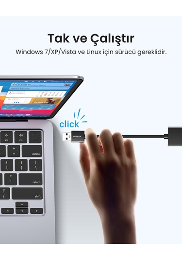 Ugreen Usb 3.0/1000mbps Rj45 Ethernet Adaptörü, 20256