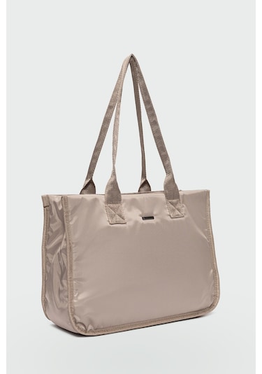 Lora Omuz Çantası Vizon Vizon